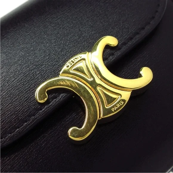 Authentic CELINE Compact - Calf Skin Trifold Wallet WOC on chain - Picture 11 of 15